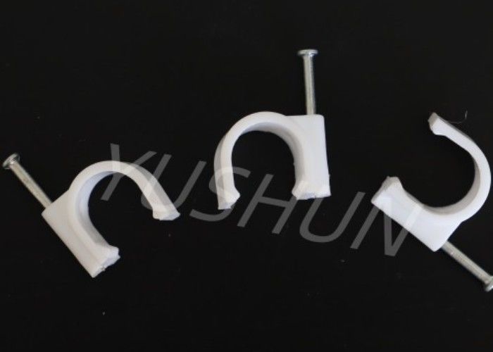 Kreisförmige oder flache Kunststoffkabelklemmen 4mm-25mm für Kabelverwaltung