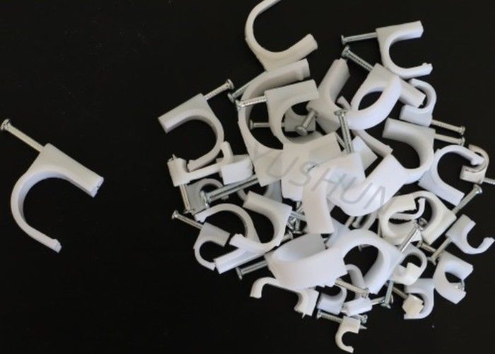 Kreisförmige oder flache Kunststoffkabelklemmen 4mm-25mm für Kabelverwaltung