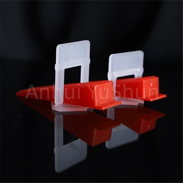 2 mm rote Fliesen-Nivellier-Clips, Fliesen-Nivelliersystem, Fliesen-Zubehör-Clips, Bauwerkzeuge