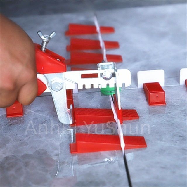 Pp. decken das Planieren von Clipn mit Ziegeln und zwängen 2.0mm blaue Farbe 100pcs für Boden