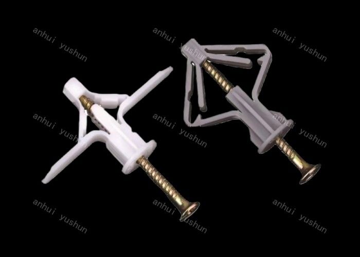 Grey Wall Plug Screw Plastic-Befestiger-Plastikschmetterlings-Anschlussstecker-Schraubanker-Trockenmauer-Anker